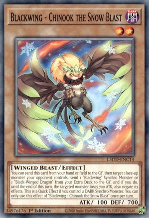 Blackwing - Chinook the Snow Blast (L5DD-ENC14) - Legendary 5D's Decks 1st Edition Legendary 5D's Decks Yugioh Single Squirtle Squad Card Shop.