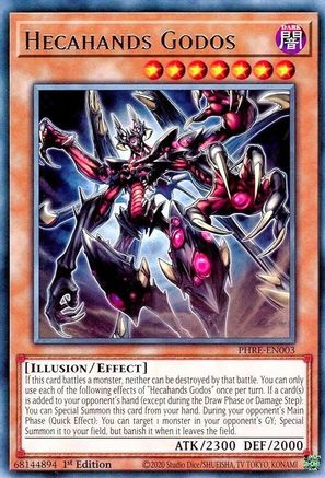 Hecahands Godos (PHRE-EN003) - Phantom Revenge 1st Edition Phantom Revenge Yugioh Single Squirtle Squad Card Shop.