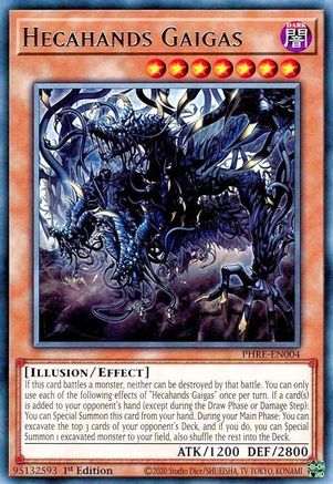 Hecahands Gaigas (PHRE-EN004) - Phantom Revenge 1st Edition Phantom Revenge Yugioh Single Squirtle Squad Card Shop.