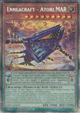 Enneacraft - Atori.MAR (Starlight Rare) (PHRE-EN022) - Phantom Revenge 1st Edition Phantom Revenge Yugioh Single Squirtle Squad Card Shop.