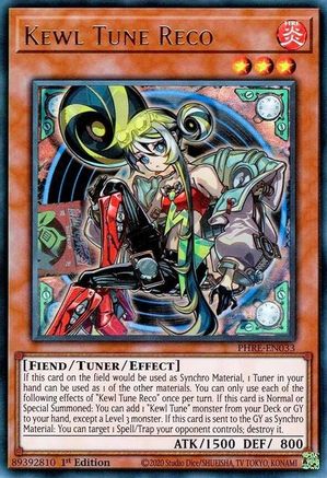 Kewl Tune Reco (PHRE-EN033) - Phantom Revenge 1st Edition Phantom Revenge Yugioh Single Squirtle Squad Card Shop.