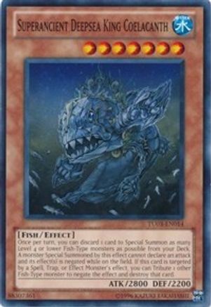 Superancient Deepsea King Coelacanth (TU03-EN014) - Turbo Pack: Booster Three Unlimited Turbo Pack: Booster Three Yugioh Single Squirtle Squad Card Shop.