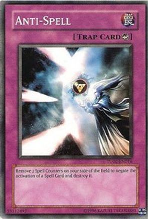 Anti-Spell (TU02-EN016) - Turbo Pack: Booster Two Unlimited Turbo Pack: Booster Two Yugioh Single Squirtle Squad Card Shop.