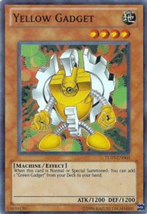 Yellow Gadget (TU07-EN003) - Turbo Pack: Booster Seven Unlimited Turbo Pack: Booster Seven Yugioh Single Squirtle Squad Card Shop.