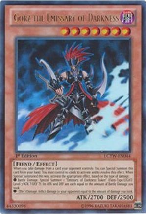 Gorz the Emissary of Darkness (LCYW-EN044) - Legendary Collection 3: Yugi's World 1st Edition Legendary Collection 3: Yugi's World Yugioh Single Squirtle Squad Card Shop.