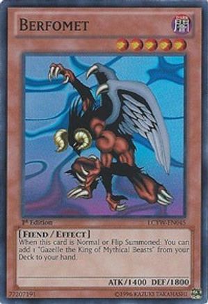 Berfomet (LCYW-EN045) - Legendary Collection 3: Yugi's World Unlimited Legendary Collection 3: Yugi's World Yugioh Single Squirtle Squad Card Shop.