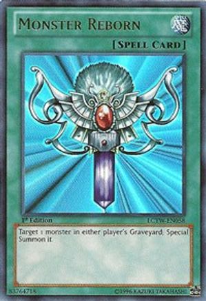Monster Reborn (LCYW-EN058) - Legendary Collection 3: Yugi's World 1st Edition Legendary Collection 3: Yugi's World Yugioh Single Squirtle Squad Card Shop.