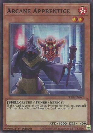 Arcane Apprentice (Super Rare) (PHRE-EN057) - Phantom Revenge 1st Edition Phantom Revenge Yugioh Single Squirtle Squad Card Shop.