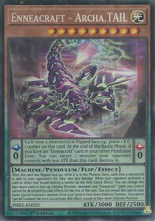 Enneacraft - Archa.TAIL (CR) (PHRE-EN023) - Phantom Revenge 1st Edition Phantom Revenge Yugioh Single Squirtle Squad Card Shop.