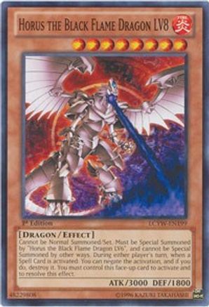 Horus the Black Flame Dragon LV8 (LCYW-EN199) - Legendary Collection 3: Yugi's World 1st Edition Legendary Collection 3: Yugi's World Yugioh Single Squirtle Squad Card Shop.
