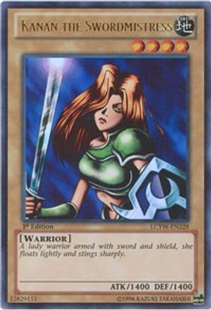 Kanan the Swordmistress (LCYW-EN228) - Legendary Collection 3: Yugi's World 1st Edition Legendary Collection 3: Yugi's World Yugioh Single Squirtle Squad Card Shop.