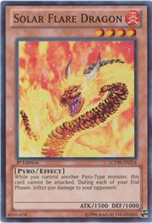 Solar Flare Dragon (LCYW-EN254) - Legendary Collection 3: Yugi's World 1st Edition Legendary Collection 3: Yugi's World Yugioh Single Squirtle Squad Card Shop.