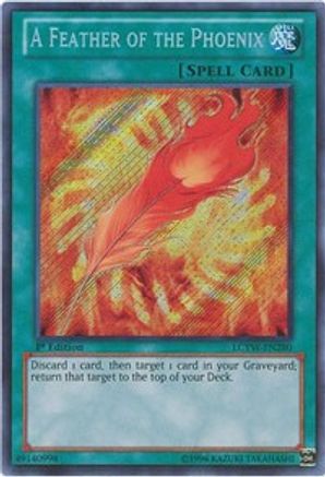 A Feather of the Phoenix (LCYW-EN280) - Legendary Collection 3: Yugi's World Unlimited Legendary Collection 3: Yugi's World Yugioh Single Squirtle Squad Card Shop.