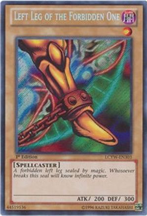 Left Leg of the Forbidden One (LCYW-EN303) - Legendary Collection 3: Yugi's World 1st Edition Legendary Collection 3: Yugi's World Yugioh Single Squirtle Squad Card Shop.