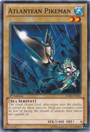 Atlantean Pikeman (SDRE-EN005) - Structure Deck: Realm of the Sea Emperor 1st Edition Structure Deck: Realm of the Sea Emperor Yugioh Single Squirtle Squad Card Shop.