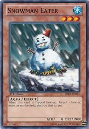 Snowman Eater (SDRE-EN016) - Structure Deck: Realm of the Sea Emperor 1st Edition Structure Deck: Realm of the Sea Emperor Yugioh Single Squirtle Squad Card Shop.