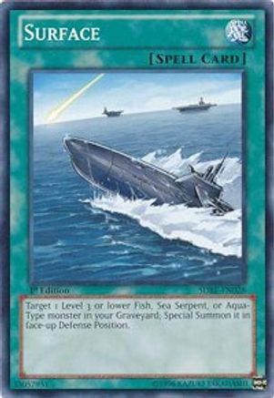 Surface (SDRE-EN028) - Structure Deck: Realm of the Sea Emperor 1st Edition Structure Deck: Realm of the Sea Emperor Yugioh Single Squirtle Squad Card Shop.