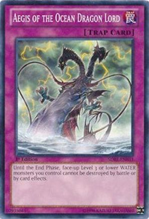 Aegis of the Ocean Dragon Lord (SDRE-EN033) - Structure Deck: Realm of the Sea Emperor 1st Edition Structure Deck: Realm of the Sea Emperor Yugioh Single Squirtle Squad Card Shop.