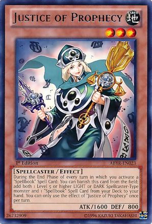 Justice of Prophecy (ABYR-EN023) - Abyss Rising Unlimited Abyss Rising Yugioh Single Squirtle Squad Card Shop.