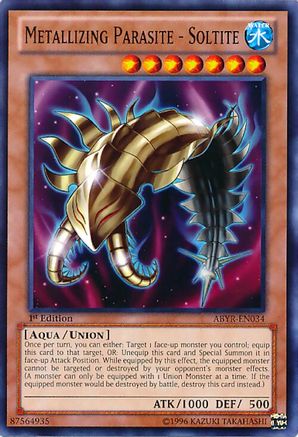 Metallizing Parasite - Soltite (ABYR-EN034) - Abyss Rising Unlimited Abyss Rising Yugioh Single Squirtle Squad Card Shop.