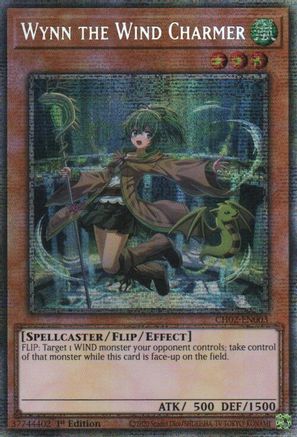 Wynn the Wind Charmer (Starlight Rare) (CH02-EN003) - THE CHRONICLES DECK: Spirit Charmers (All-Foil Edition) 1st Edition THE CHRONICLES DECK: Spirit Charmers (All-Foil Edition) Yugioh Single Squirtle Squad Card Shop.