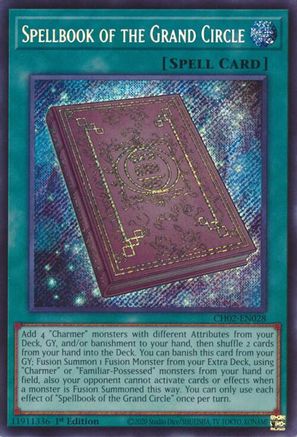 Spellbook of the Grand Circle (CH02-EN028) - THE CHRONICLES DECK: Spirit Charmers (All-Foil Edition) 1st Edition THE CHRONICLES DECK: Spirit Charmers (All-Foil Edition) Yugioh Single Squirtle Squad Card Shop.