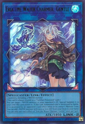 Eria the Water Charmer, Gentle (CH02-EN042) - THE CHRONICLES DECK: Spirit Charmers (All-Foil Edition) 1st Edition THE CHRONICLES DECK: Spirit Charmers (All-Foil Edition) Yugioh Single Squirtle Squad Card Shop.