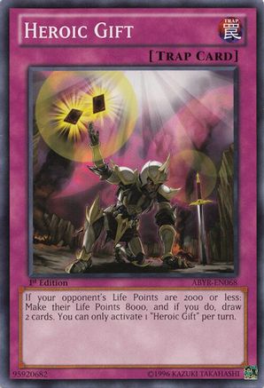 Heroic Gift (ABYR-EN068) - Abyss Rising Unlimited Abyss Rising Yugioh Single Squirtle Squad Card Shop.