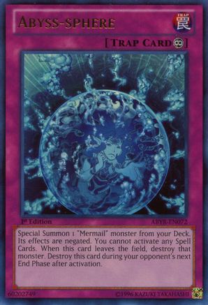 Abyss-sphere (ABYR-EN072) - Abyss Rising 1st Edition Abyss Rising Yugioh Single Squirtle Squad Card Shop.