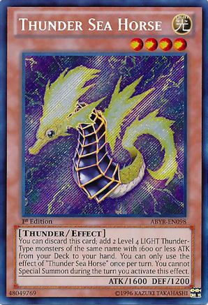 Thunder Sea Horse (ABYR-EN098) - Abyss Rising 1st Edition Abyss Rising Yugioh Single Squirtle Squad Card Shop.