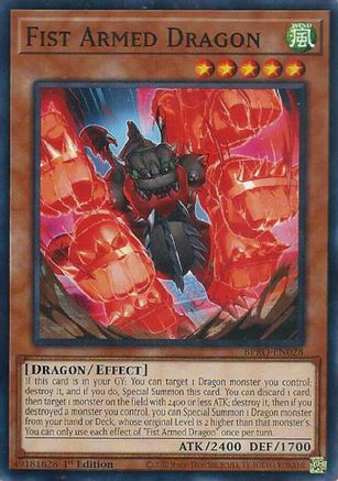 Fist Armed Dragon (BPRO-EN028) - Burst Protocol 1st Edition Burst Protocol Yugioh Single Squirtle Squad Card Shop.