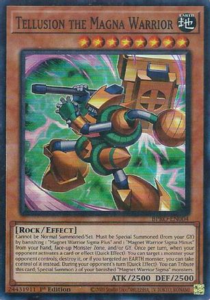 Tellusion the Magna Warrior (BPRO-EN004) - Burst Protocol 1st Edition Burst Protocol Yugioh Single Squirtle Squad Card Shop.