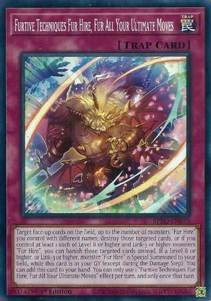 Furtive Techniques Fur Hire, Fur All Your Ultimate Moves (BPRO-EN075) - Burst Protocol 1st Edition Burst Protocol Yugioh Single Squirtle Squad Card Shop.