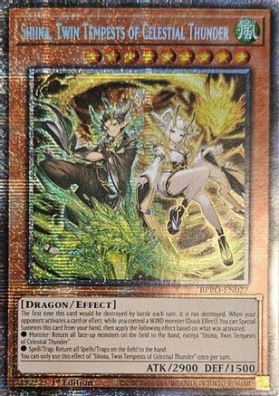 Shiina, Twin Tempests of Celestial Thunder (Starlight Rare) (BPRO-EN027) - Burst Protocol 1st Edition Burst Protocol Yugioh Single Squirtle Squad Card Shop.