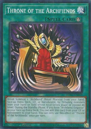 Throne of the Archfiends (BPRO-EN059) - Burst Protocol 1st Edition Burst Protocol Yugioh Single Squirtle Squad Card Shop.