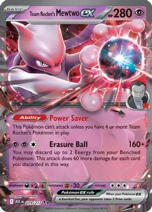 Pokémon TCG – Team Rocket's Mewtwo ex 079/217 – Ascended Heroes – Double Rare ME: Ascended Heroes Pokemon Single Squirtle Squad Card Shop.