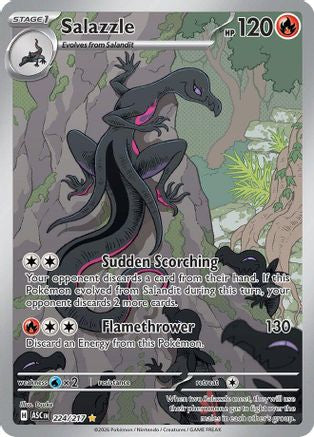 Salazzle 224/217 - Holofoil ME Ascended Heroes - Illustration Rare ME: Ascended Heroes Pokemon Single Squirtle Squad Card Shop.