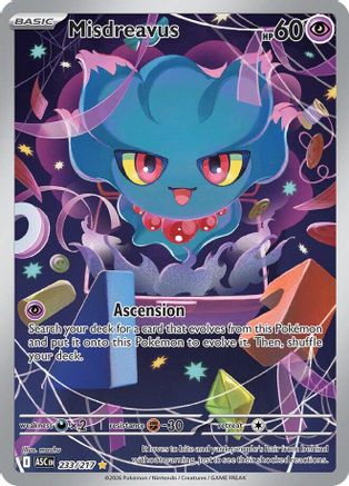 Misdreavus 233/217 – Ascended Heroes – Illustration Rare Pokémon Card
