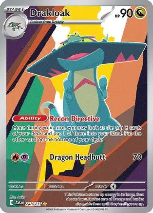 Drakloak 248/217 - Holofoil ME Ascended Heroes - Illustration Rare ME: Ascended Heroes Pokemon Single Squirtle Squad Card Shop.