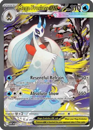 Mega Froslass ex 275/217 - Holofoil ME Ascended Heroes - Special Illustration Rare