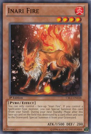 Inari Fire (CBLZ-EN038) - Cosmo Blazer Unlimited Cosmo Blazer Yugioh Single Squirtle Squad Card Shop.