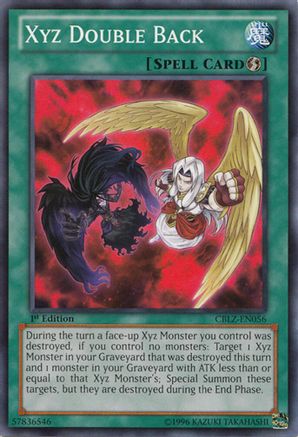 Xyz Double Back (CBLZ-EN056) - Cosmo Blazer 1st Edition Cosmo Blazer Yugioh Single Squirtle Squad Card Shop.