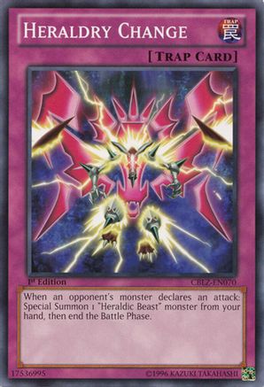 Heraldry Change (CBLZ-EN070) - Cosmo Blazer Unlimited Cosmo Blazer Yugioh Single Squirtle Squad Card Shop.