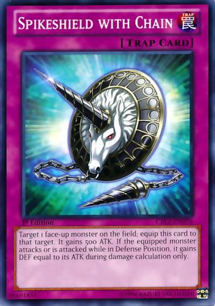 Spikeshield with Chain (CBLZ-EN076) - Cosmo Blazer 1st Edition Cosmo Blazer Yugioh Single Squirtle Squad Card Shop.