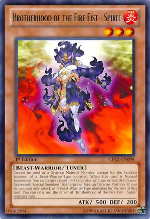 Brotherhood of the Fire Fist - Spirit (CBLZ-EN098) - Cosmo Blazer Unlimited Cosmo Blazer Yugioh Single Squirtle Squad Card Shop.