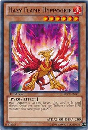 Hazy Flame Hyppogrif (SDOK-EN007) - Structure Deck: Onslaught of the Fire Kings 1st Edition Structure Deck: Onslaught of the Fire Kings Yugioh Single Squirtle Squad Card Shop.