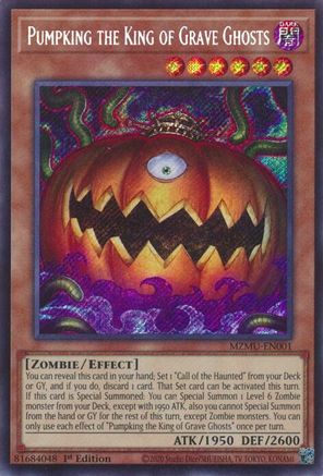 Pumpking the King of Grave Ghosts (MZMU-EN001) - Maze of Muertos 1st Edition Maze of Muertos Yugioh Single Squirtle Squad Card Shop.