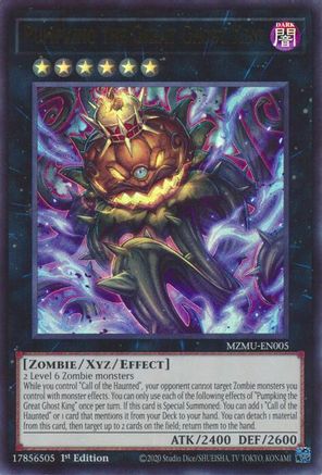 Pumpking the Great Ghost King (MZMU-EN005) - Maze of Muertos 1st Edition Maze of Muertos Yugioh Single Squirtle Squad Card Shop.