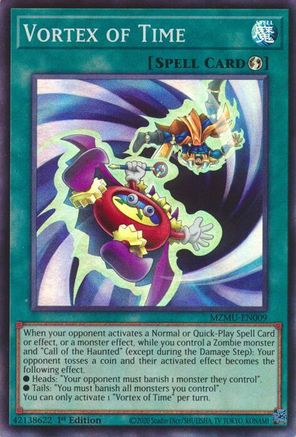 Vortex of Time (MZMU-EN009) - Maze of Muertos 1st Edition Maze of Muertos Yugioh Single Squirtle Squad Card Shop.