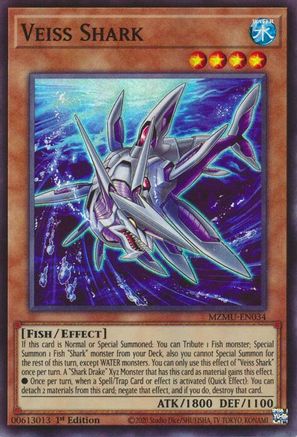 Veiss Shark (MZMU-EN034) - Maze of Muertos 1st Edition Maze of Muertos Yugioh Single Squirtle Squad Card Shop.